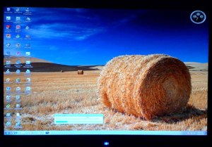 Windows 7 happily running on an old HP Desktop.
