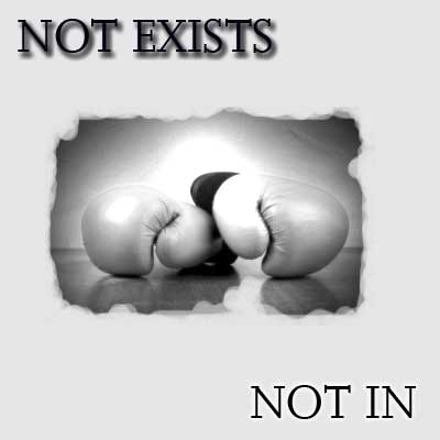 The fight between not exists and not in!